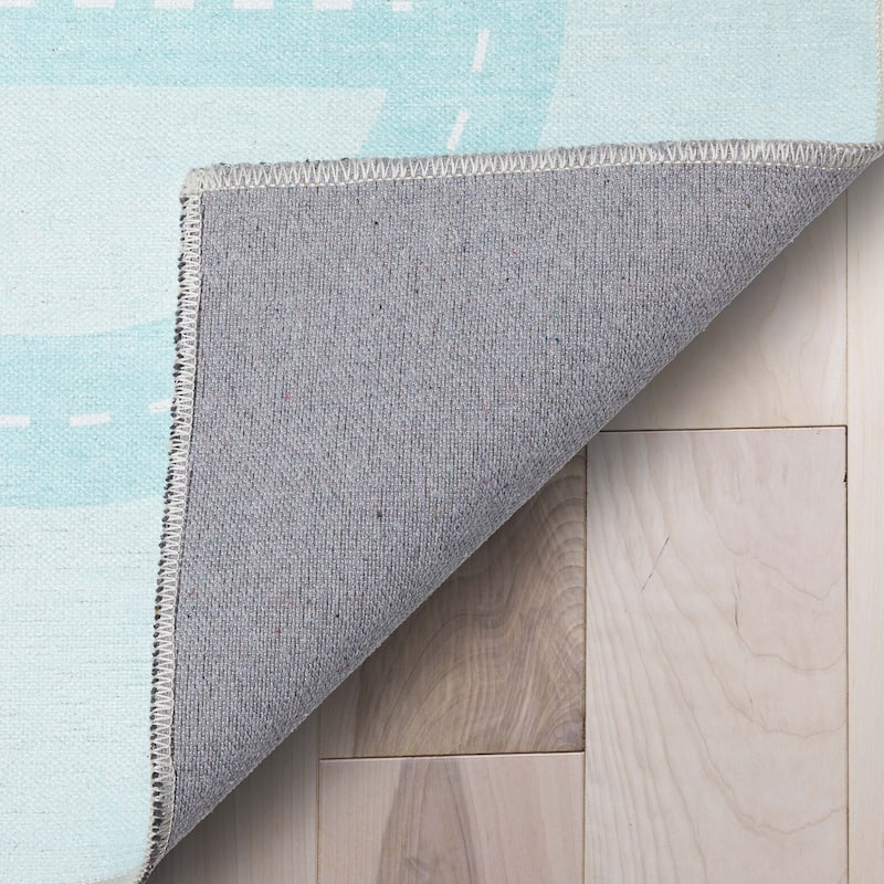 Well Woven Kids Rugs Playful Roads Modern Machine Washable Area Rug