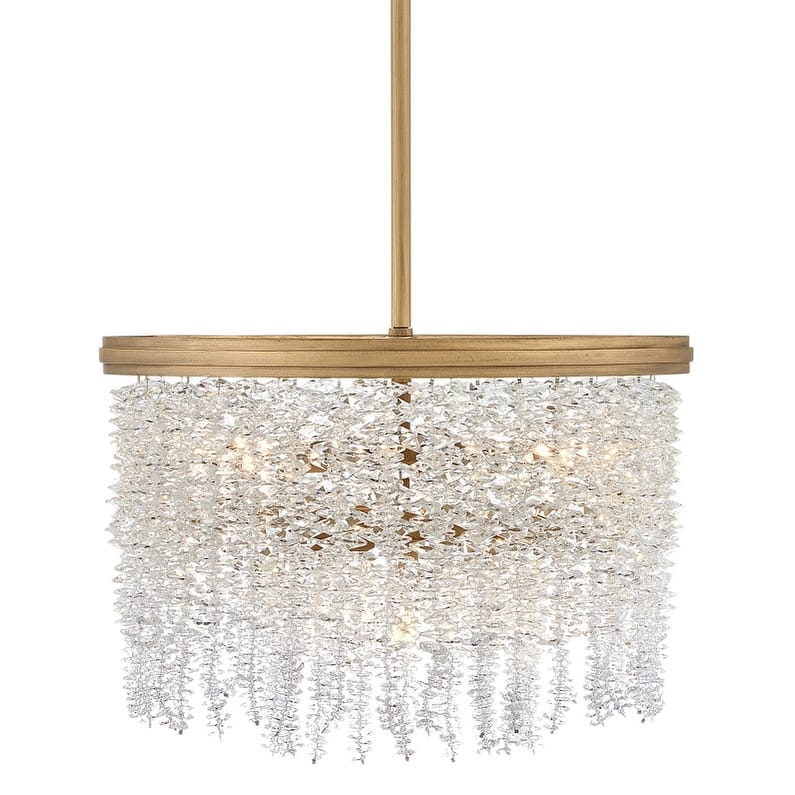 Fredrick Ramond FR41493 Rubina 4 Light 18" Wide Semi-Flush Ceiling - Burnished Gold