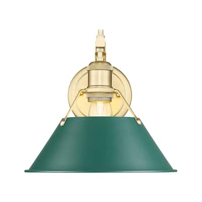 Golden Lighting 3306-1W BCB Orwell 10" Tall Wall Sconce