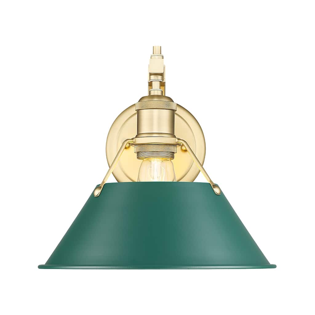 Golden Lighting 3306-1W BCB Orwell 10" Tall Wall Sconce
