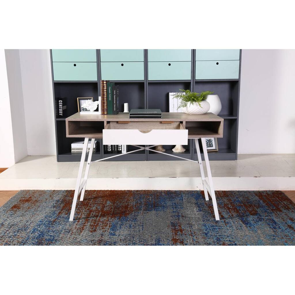 Modern Wooden Writing Desk,Student Desk with drawer