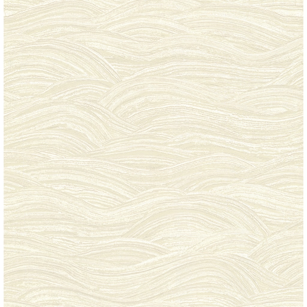 A-Street Prints Leith Cream Zen Waves Wallpaper