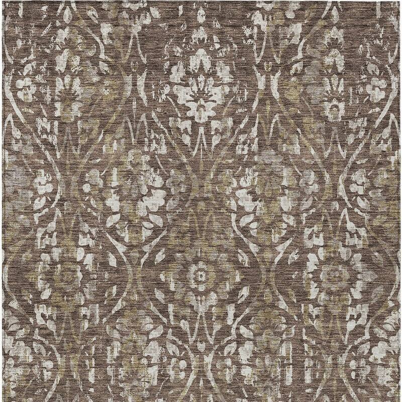 HomeRoots Floral Transitional Rectangle Outdoor Rug