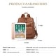 preview thumbnail 6 of 6, Ladies Casual Shoulder Bags Brown - 12x7x11"