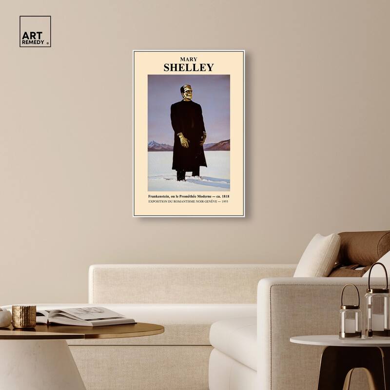 Mary Shelley's Monster Canvas by Art Remedy