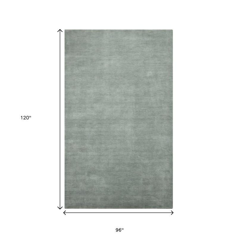 HomeRoots Solid Color Transitional Rectangle Area Rug