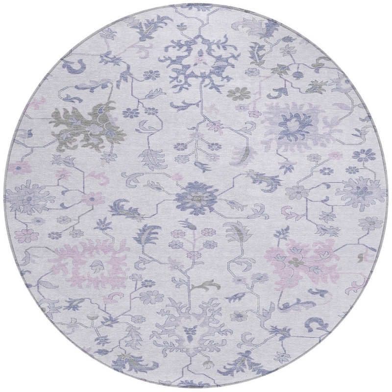 HomeRoots Floral Transitional Rectangle Outdoor Rug
