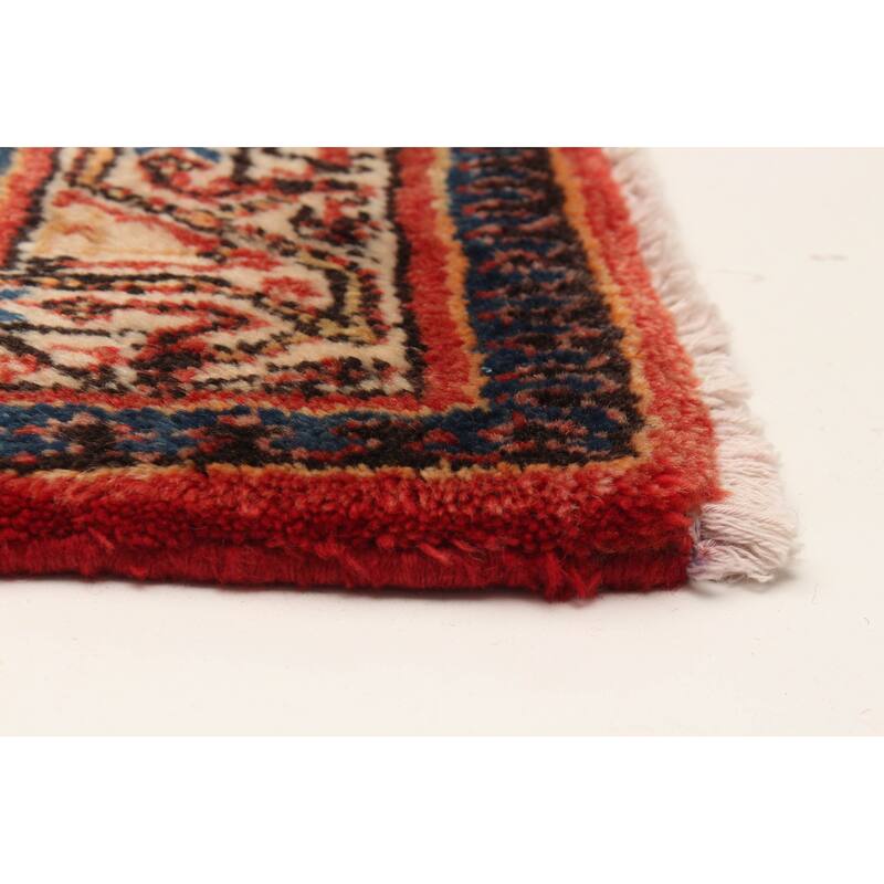 ECARPETGALLERY Hand-knotted Andelz Red Wool Rug - 4'2 x 6'9