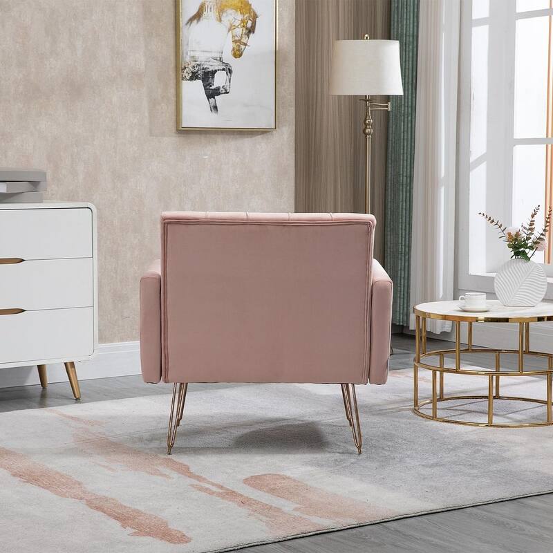 Modern Upholstered Velvet Accent Chair