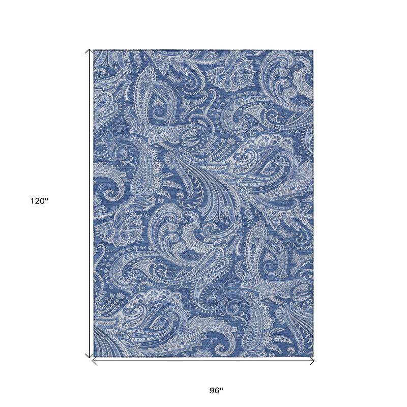 HomeRoots Paisley Transitional Rectangle Outdoor Rug