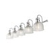 preview thumbnail 98 of 113, Shirley Metal/Glass LED Vanity Light, by JONATHAN Y 5-Light - Chrome/Clear