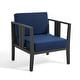 preview thumbnail 27 of 195, Outdoor Teak Solid Wood Patio Furniture Set Loveseat Armchair Table Collection