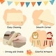 preview thumbnail 13 of 17, Kids Wood Table and Chair Set, Cartoon Animals Chair (3-8 years old)