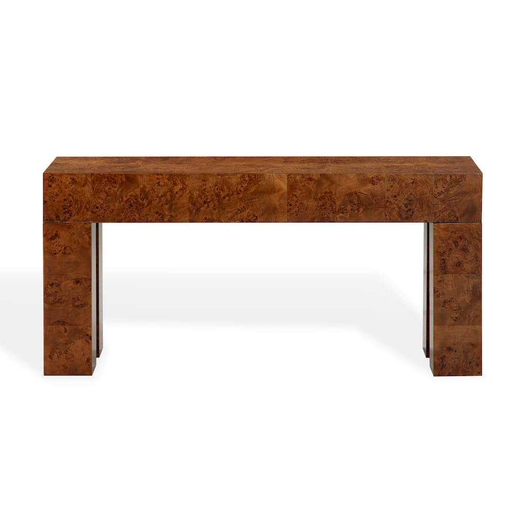 SAFAVIEH Couture Betharose Burl Wood Cons Table - 60"W x 16"D x 29"H