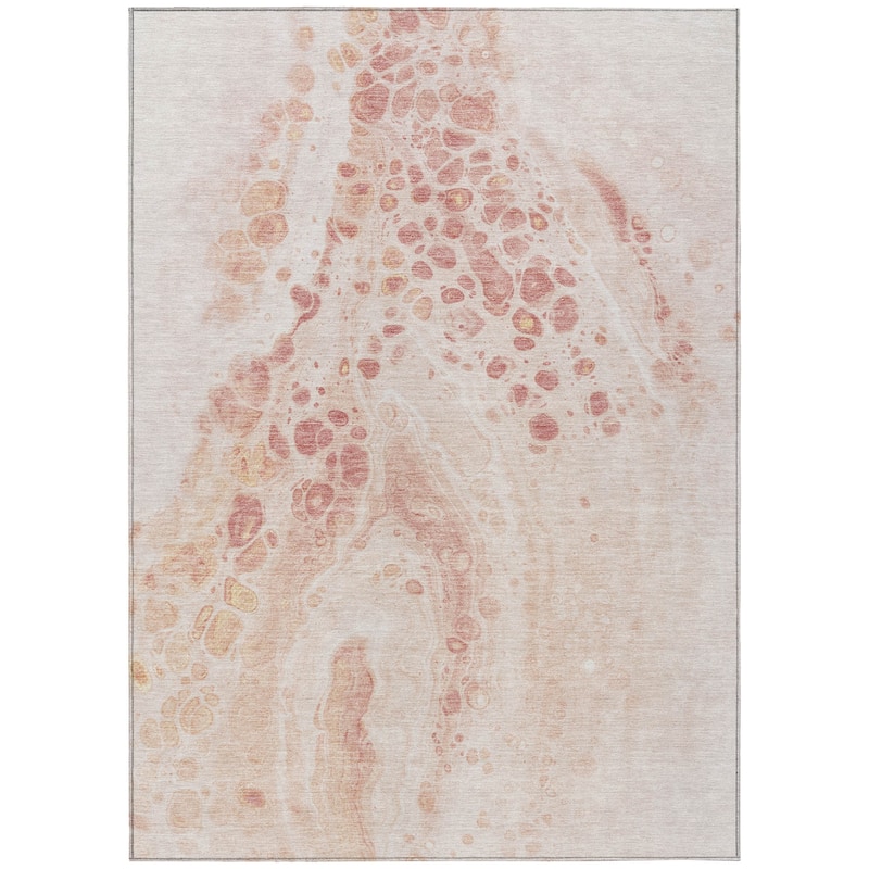 HomeRoots Abstract Transitional Rectangle Outdoor Rug