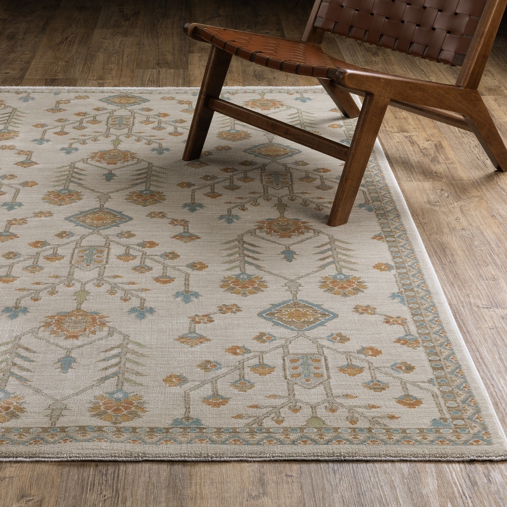 Meadow Global Traditonal Beige/ Rust Area Rug