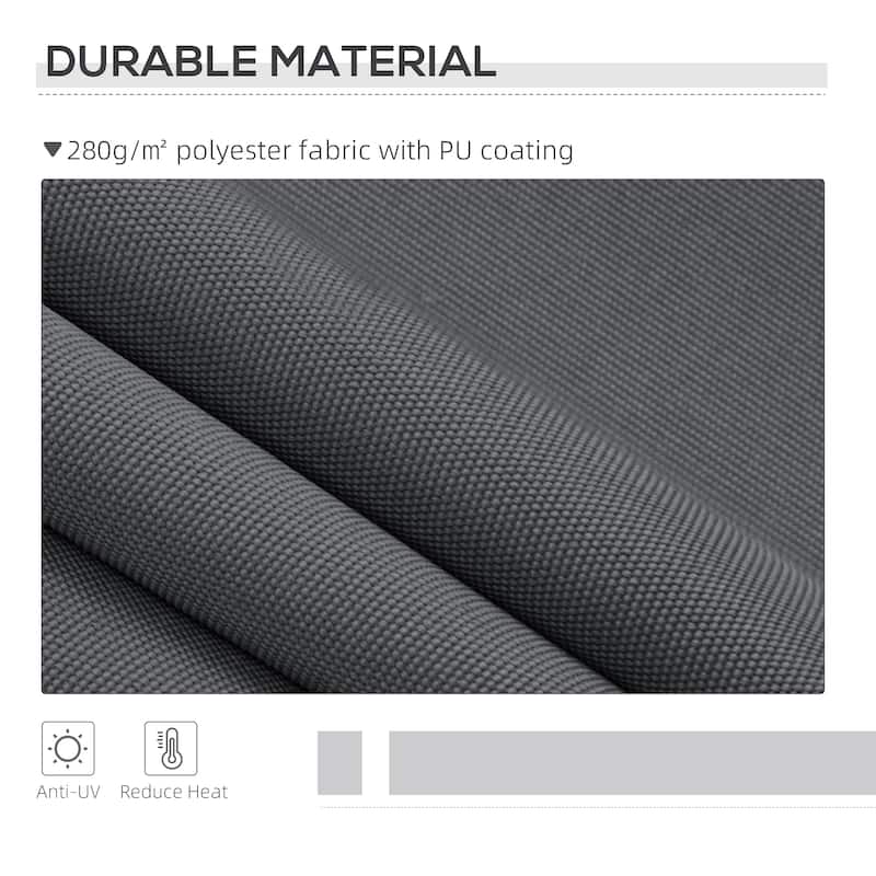Outsunny 13' x 8' Retractable Awning, Patio Awnings, Sunshade Shelter w/ Manual Crank Handle, UV & Water-Resistant Fabric