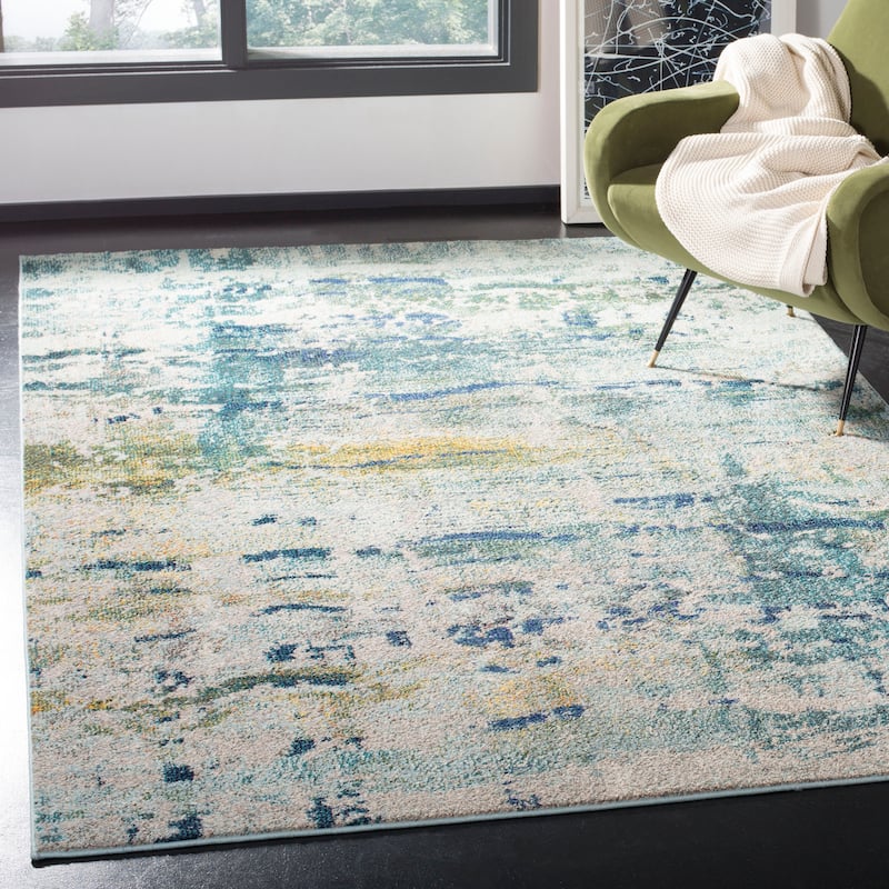 SAFAVIEH Monaco Diyana Boho Rug - 8' x 10' - Blue/Grey