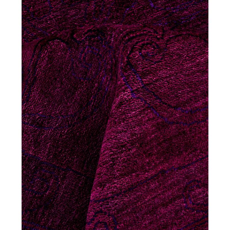 Overdyed One-of-a-Kind Hand-Knotted Area Rug - Purple - 8' 1" x 11' 10"