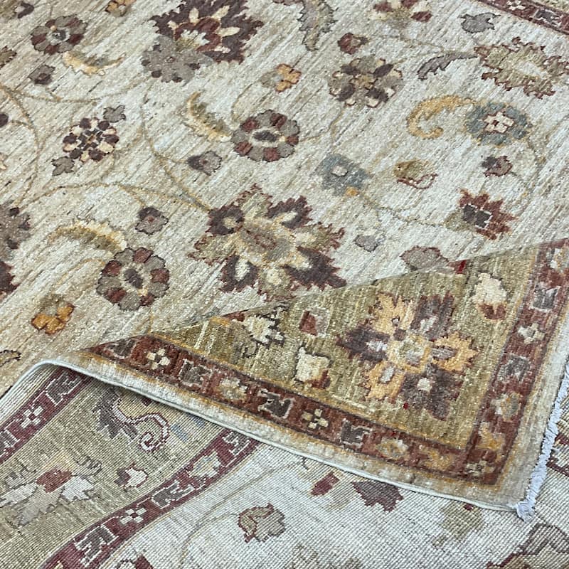 HERAT ORIENTAL Handmade Oushak Wool Rug - 6'1" x 9'3"