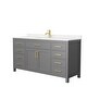 preview thumbnail 49 of 48, Beckett 66 Inch Single Vanity, Cultured Marble Top
