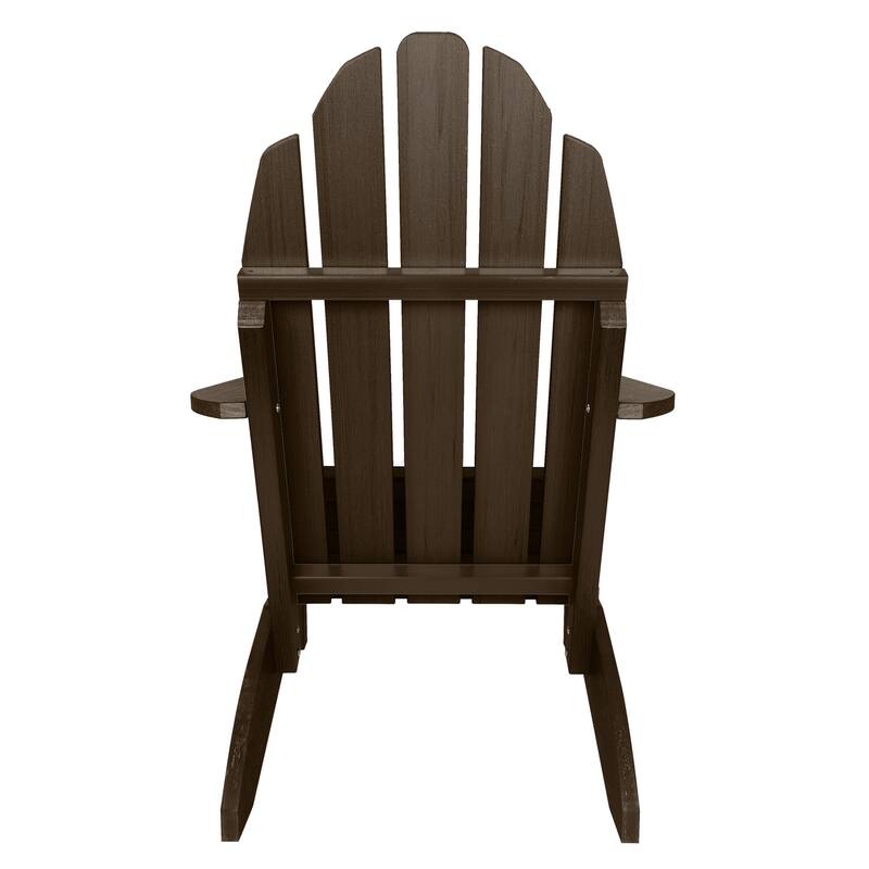 HIGHWOOOD Essential Adirondack Chair with Folding Ottoman