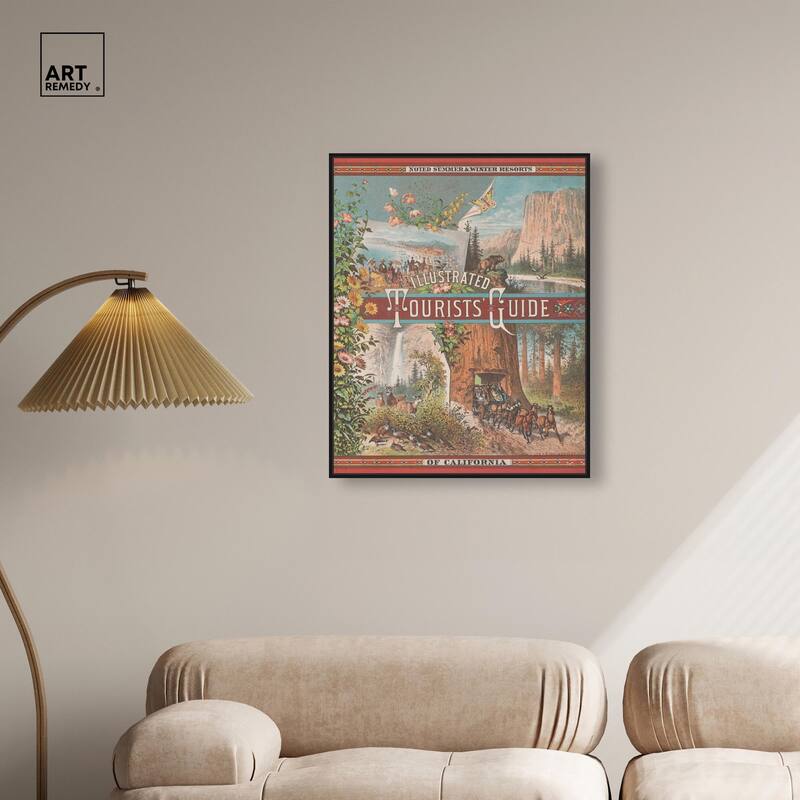Tourists' Guide to California Canvas by Art Remedy