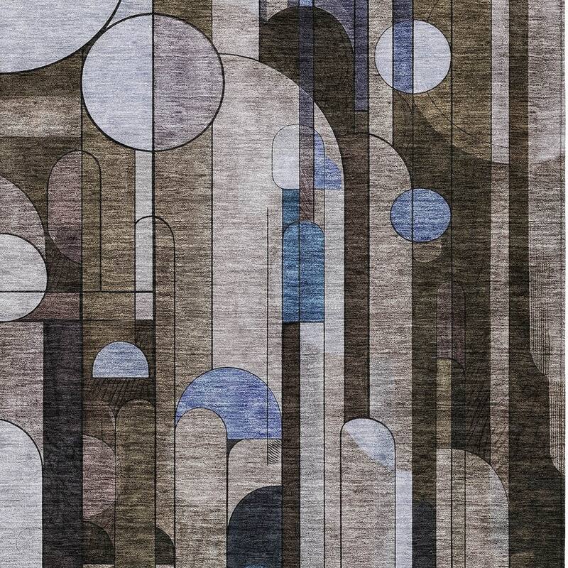HomeRoots Geometric Transitional Rectangle Outdoor Rug