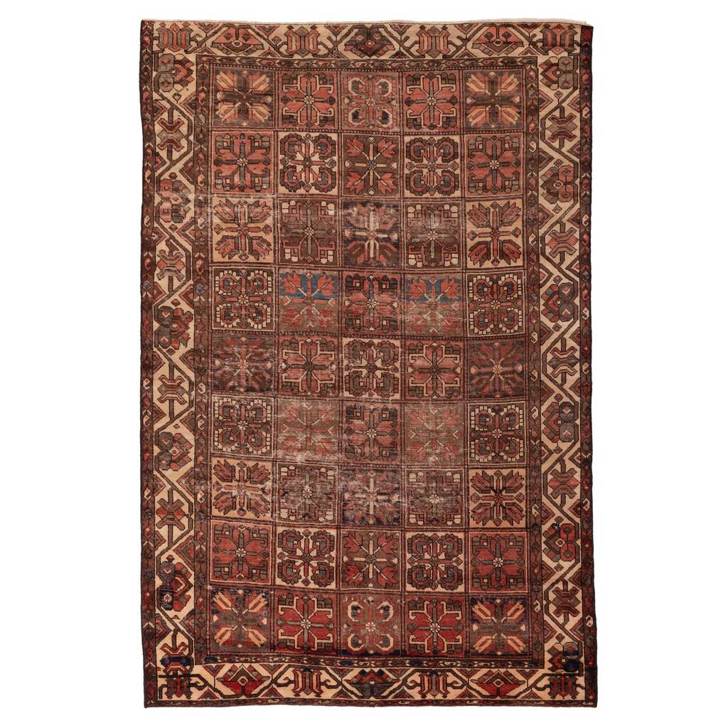 ECARPETGALLERY Hand-knotted Andelz Red Wool Rug - 6'9 x 10'0