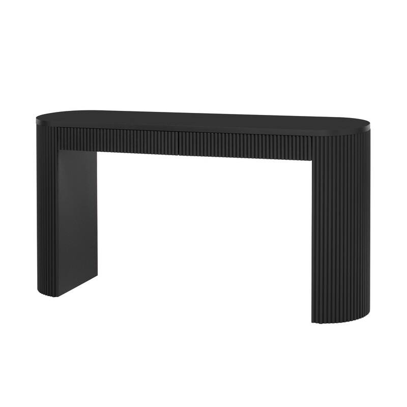 58.2" Wooden Console Table with Solid Pine Wood for Entryway Hallway and Living Room Decor