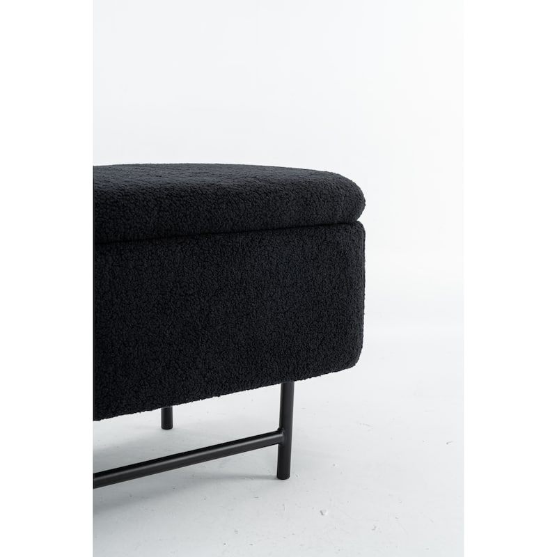 Bench Indoor Bench for Living Room/Bedroom/End of Bed/Entryway(BLACK)