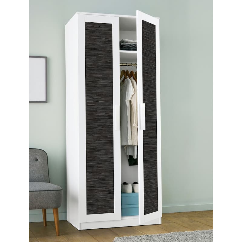 NuWallpaper Faux Grassweave Black Peel and Stick Wallpaper