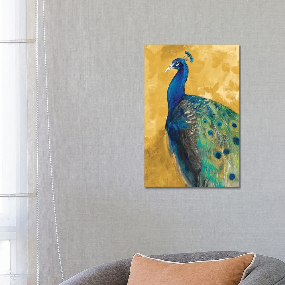 iCanvas "Royal Plume on Gold" by Robin Maria Canvas Print