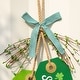 preview thumbnail 49 of 58, Glitzhome 24"H Wooden Valentine's St. Patrick's Americana Doorknob Hanging Decor