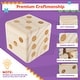 preview thumbnail 2 of 5, Hey! Play! Giant Wooden Yard Dice Outdoor Lawn Game - Natural Wood - 3.5" Cube