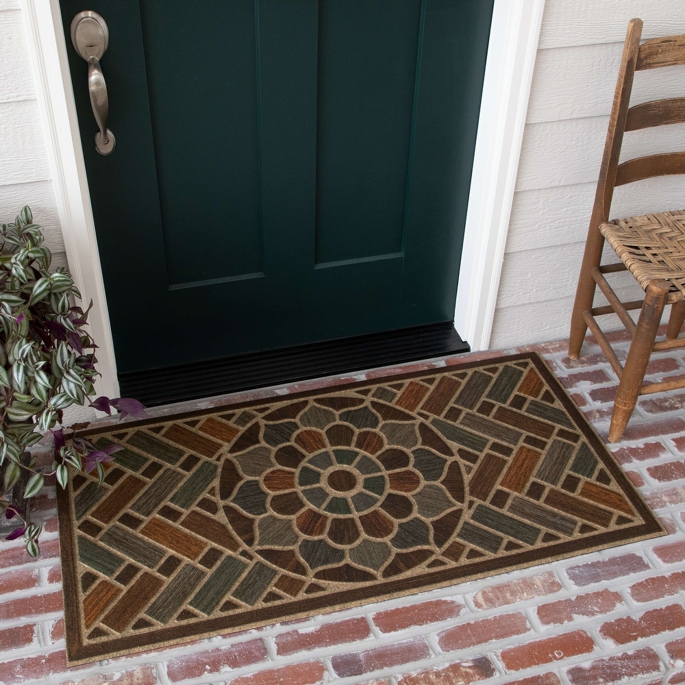 MontVoo-Front Door Mat Outdoor Indoor Entrance Doormat-Welcome Mat Entry  Entryway Rugs Inside Outside Door Mats for Home Entrance Durable Absorbent