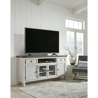 Ashley Furniture Havalance Two-Tone TV Stand - 74