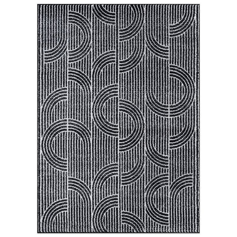 Modern Arch Pattern Stripe Area Rug