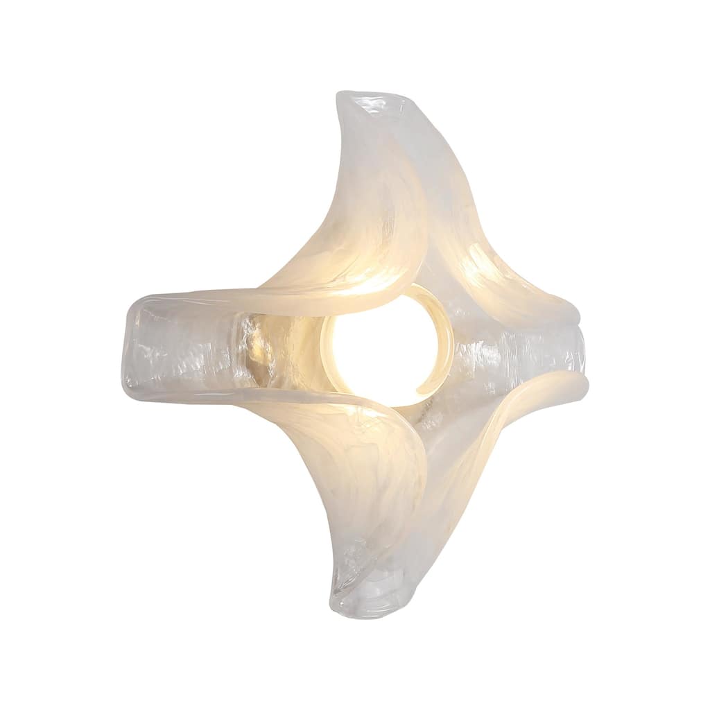 Golden Lighting 9608-WSC Glacier 14" Tall LED Bathroom Sconce