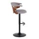 preview thumbnail 53 of 141, Carson Carrington Viby Adjustable Bar Stool with Rounded T Footrest (Set of 2)