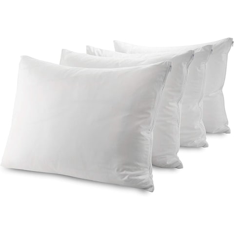 Guardmax Bedbug Proof/ Waterproof Zippered Pillow Protector (Set of 4)