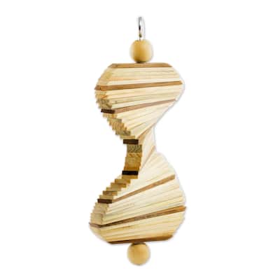 Novica Handmade Tranquil Moments Wood Mobile