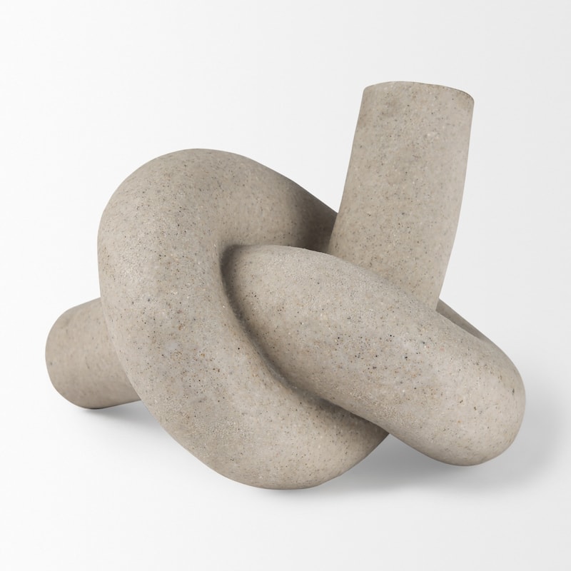 Otto Granite Resin Large Knot Sculpture Decorative Object