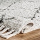 preview thumbnail 9 of 14, Nuloom Hand-knotted Moroccan Trellis Natural Shag Wool Rug