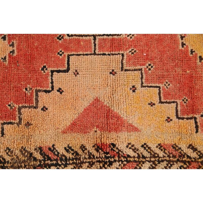 Stunning Tribal Moroccan Oriental Area Rug Wool Hand-knotted - 5'5" x 11'5"