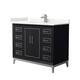 Option Black / Giotto Quartz Top / Brushed Nickel