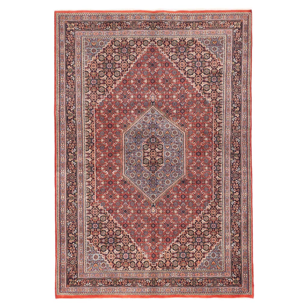 ECARPETGALLERY Hand-knotted Royal Mahal Red Wool Rug - 5'7 x 8'2