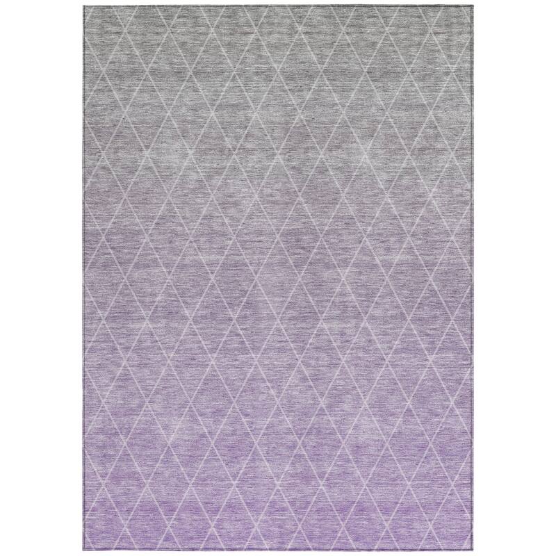 HomeRoots Geometric Transitional Rectangle Outdoor Rug