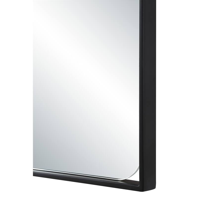 Renwil Maniola 30" H x 20" W Wall Mirror, Black