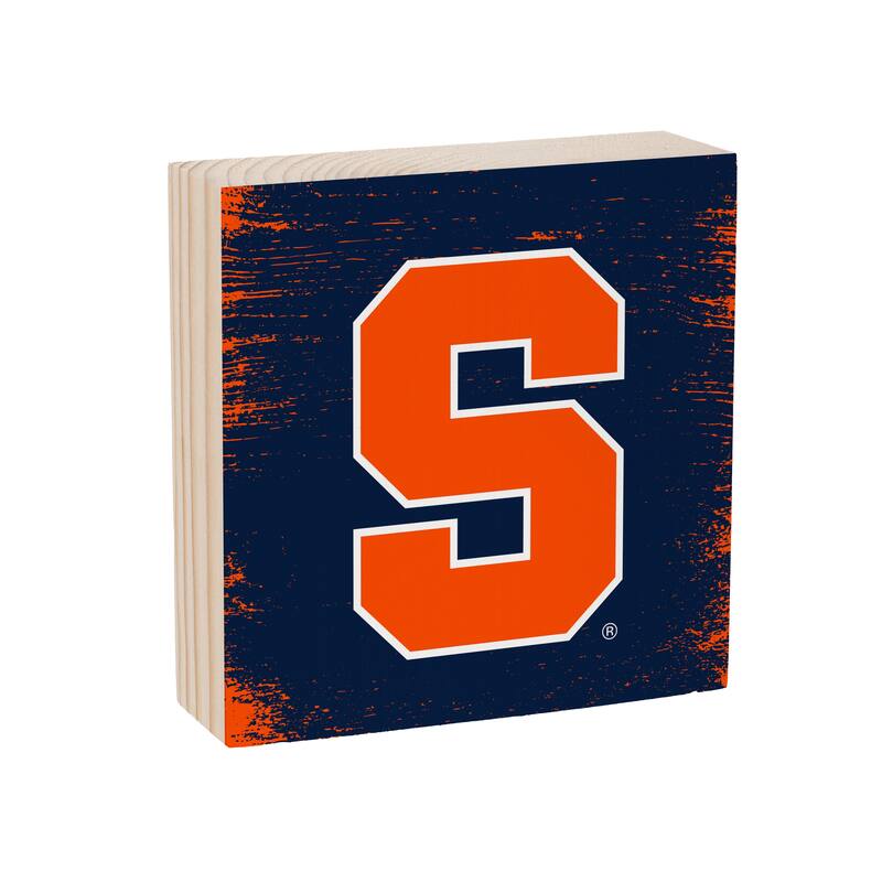 Syracuse University Wooden Tabletop Mantel Shelf Sign